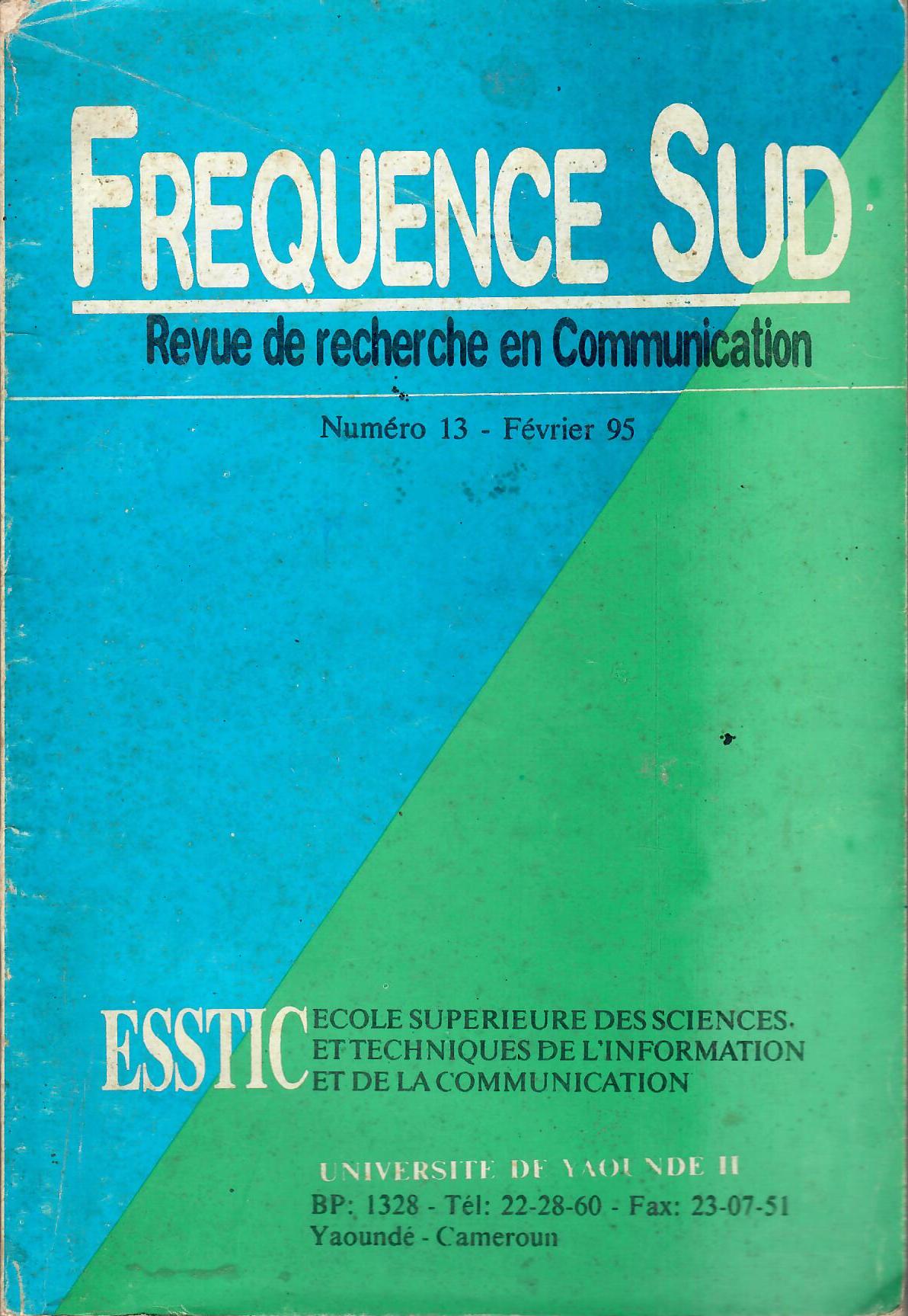 					Afficher No 13 (1995): Fréquence Sud
				