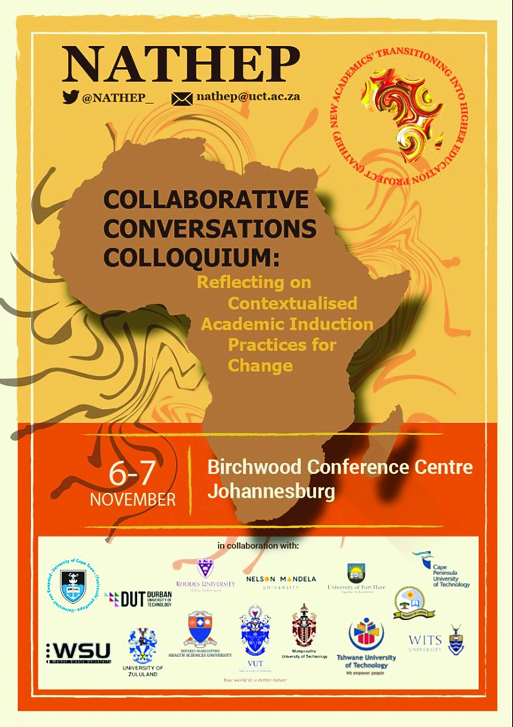An infographic for the NATHEP Collaborative Conversations Colloquium.