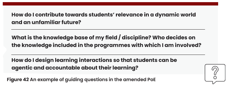 examples of amended PoE guiding questions