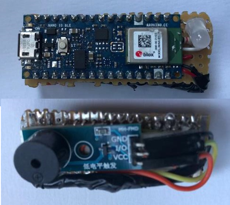 Figure 3: Hardware board with its peripherals.