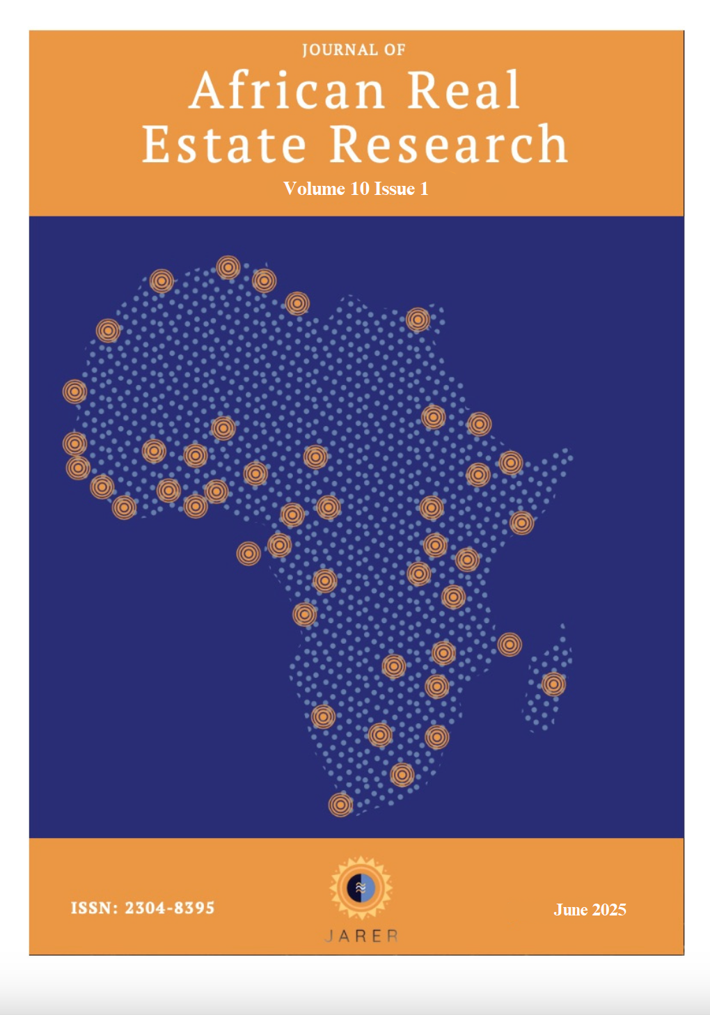 					View Vol. 10 No. 1 (2025): Journal of African Real Estate Research
				