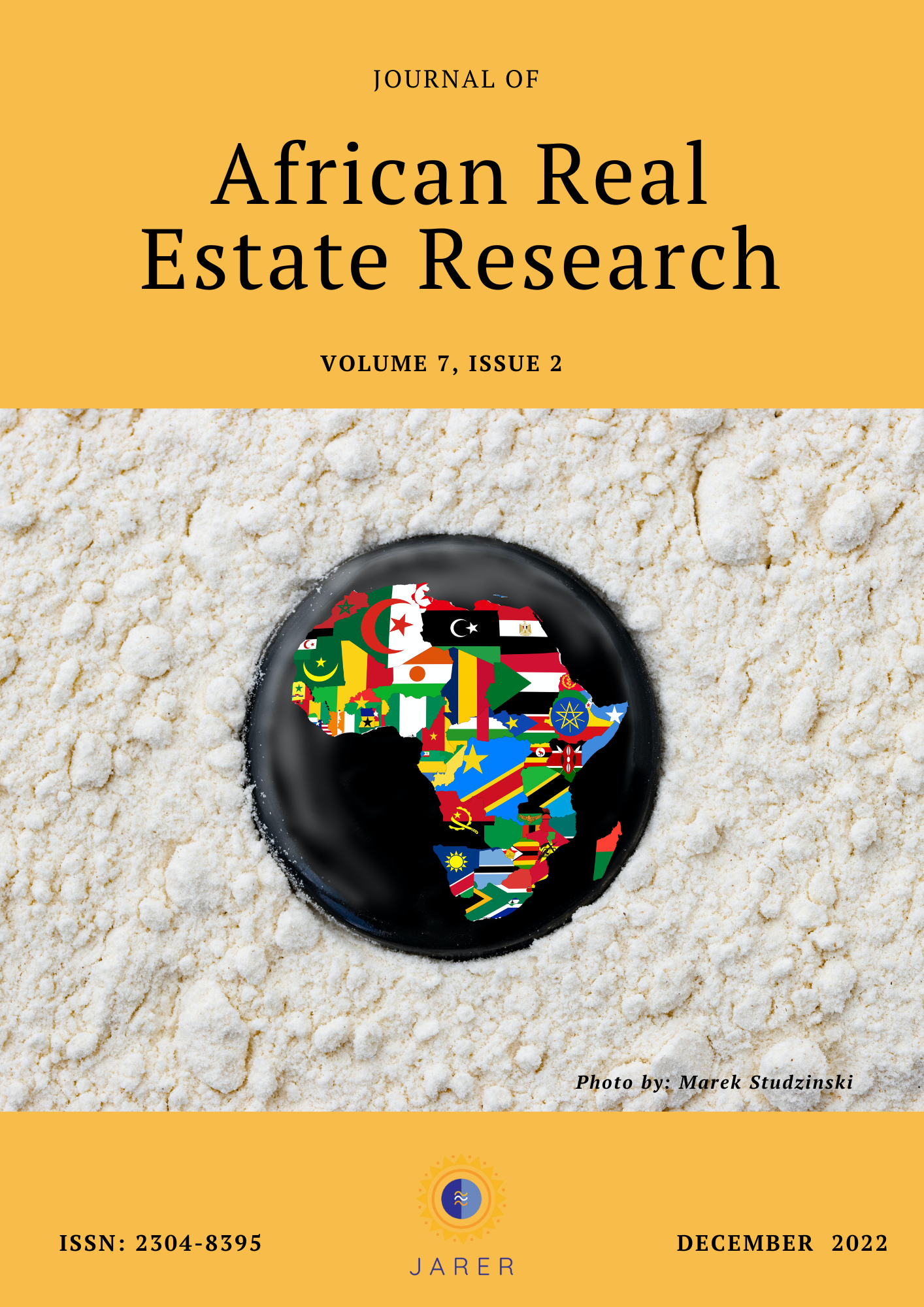 					View Vol. 7 No. 2 (2022): Journal of African Real Estate Research
				