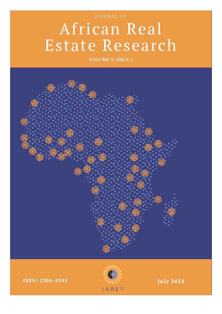 					View Vol. 9 No. 1 (2024): Journal of African Real Estate Research
				